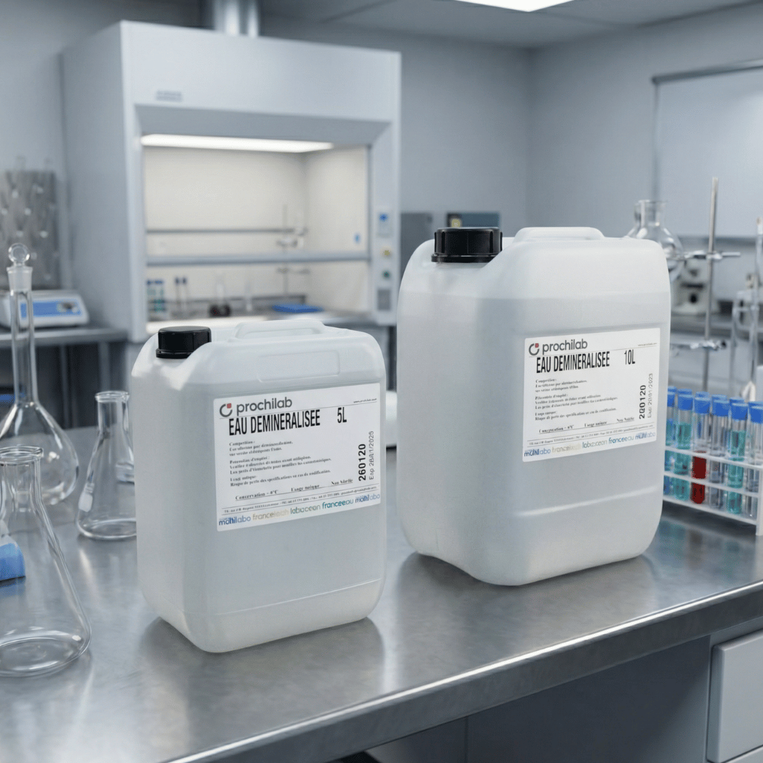 Eau déminéralisée en bidon de 5L (non stérile)